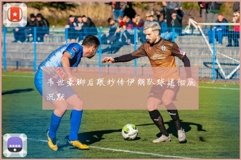 韦世豪脚后跟妙传伊朗队球迷彻底沉默
